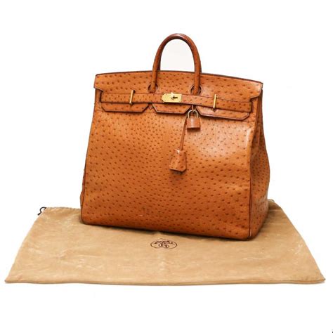 diamond hermes hac 50 ostrich bag price|ostrich constance bags for sale.